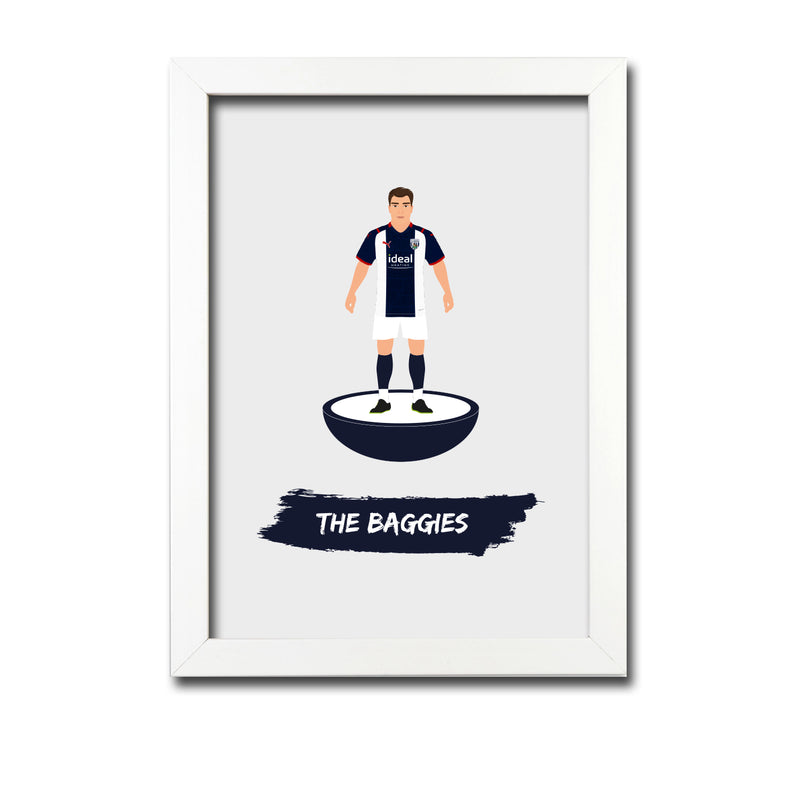 West Brom Football Club gift - The Baggies - Tiny Men Big Balls Poster