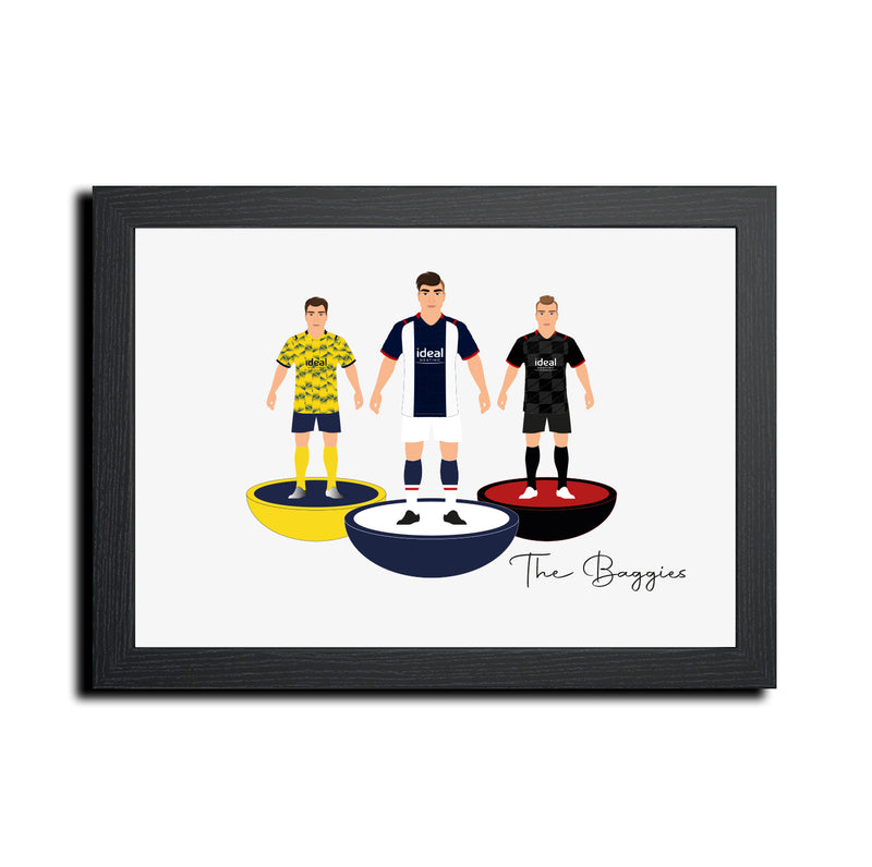 West Brom Football Club gift - Tiny Men Big Balls Poster