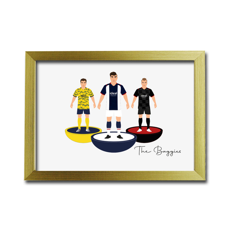 West Brom Football Club gift - Tiny Men Big Balls Poster