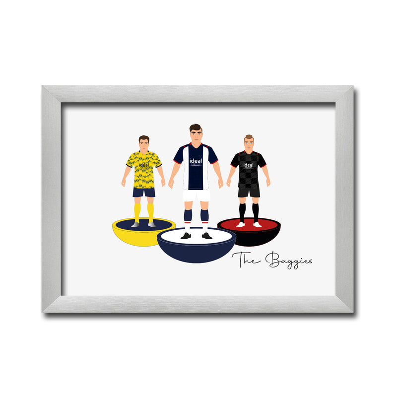 West Brom Football Club gift - Tiny Men Big Balls Poster