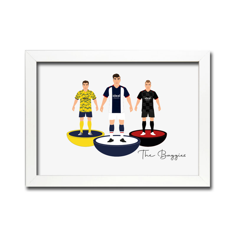 West Brom Football Club gift - Tiny Men Big Balls Poster