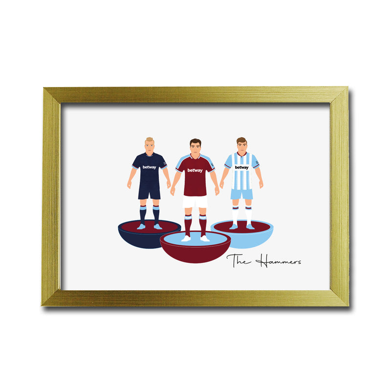 West Ham Football Club gift - Tiny Men Big Balls Poster