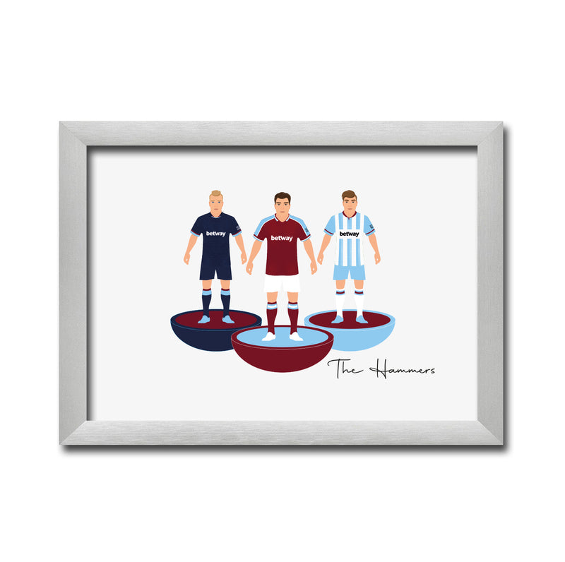 West Ham Football Club gift - Tiny Men Big Balls Poster