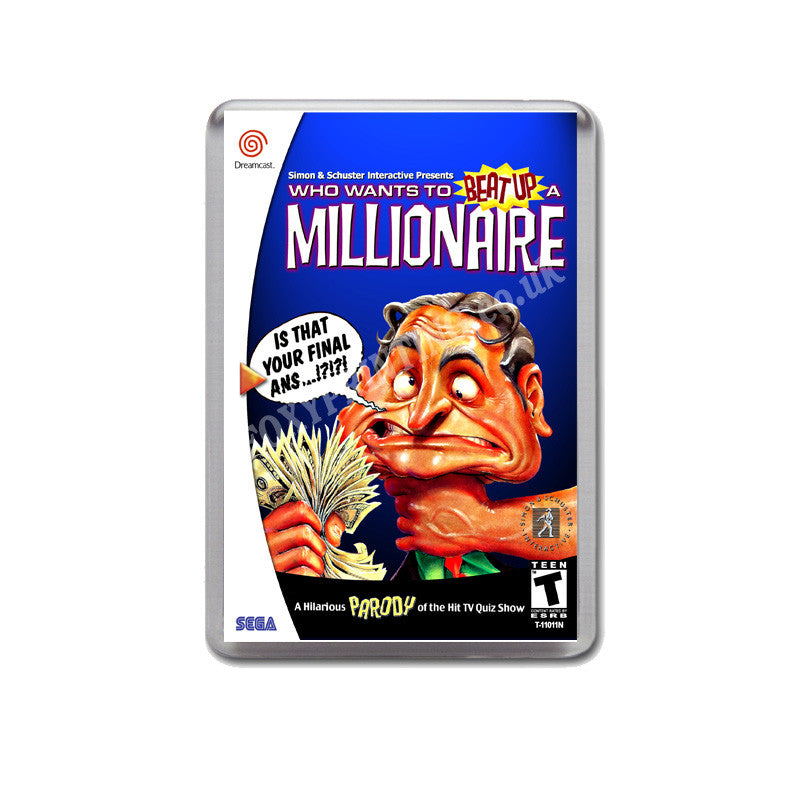 Who Wants To Beat Up A Millionaire Sega Dreamcast Style Inspired Retro Game Magnet