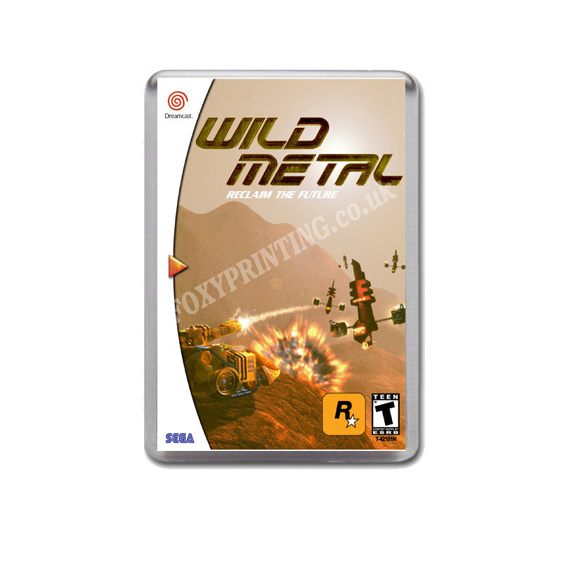 Wild Metal Sega Dreamcast Style Inspired Retro Game Magnet