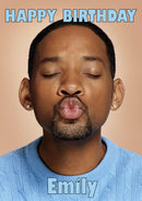Will Smith Kiss Birthday Card