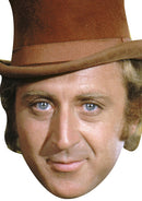 Willy Wonka Gene MOVIES STARS 2018 Celebrity Face Mask Fancy Dress Cardboard Costume Mask