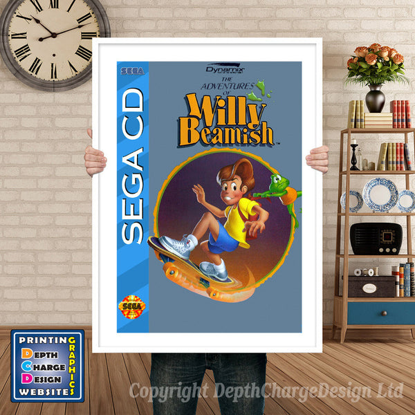 Chuck Rock 3 Sega Sega Mega CD Inspired Retro Gaming Poster
