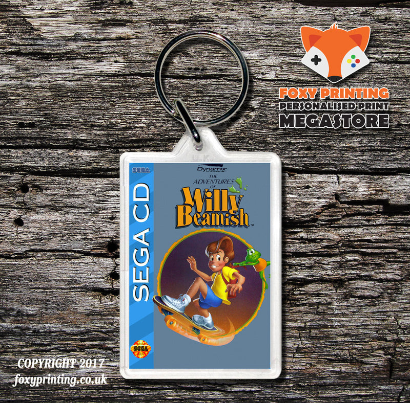 Willy Beamish Game Inspired Retro Gaming Keyring