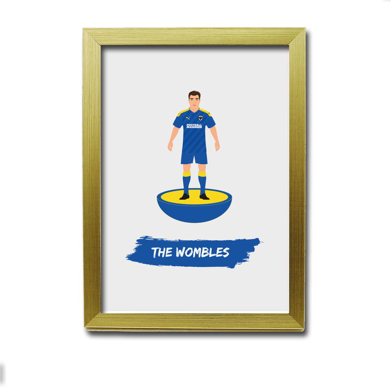 Wimbledon Football Club gift - The Wombles - Tiny Men Big Balls Poster