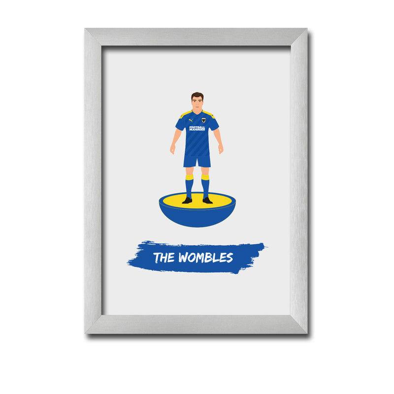 Wimbledon Football Club gift - The Wombles - Tiny Men Big Balls Poster