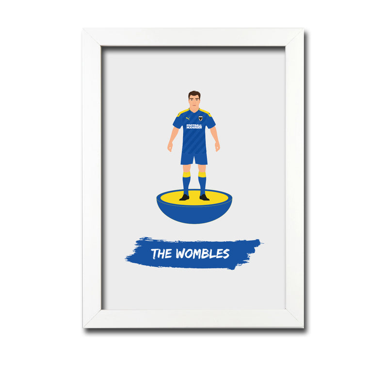 Wimbledon Football Club gift - The Wombles - Tiny Men Big Balls Poster