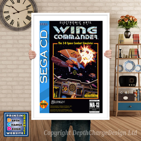 Cliffhanger Sega Sega Mega CD Inspired Retro Gaming Poster