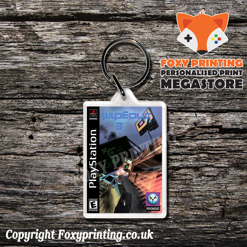 Wipe Out3 - PS1 Playstation 1 Game Inspired Retro Gaming Magnet