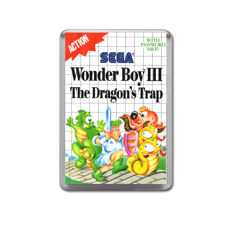 Wonderboy Iii The Dragons Trap Au Sega Master System Game Inspired Fridge Magnet