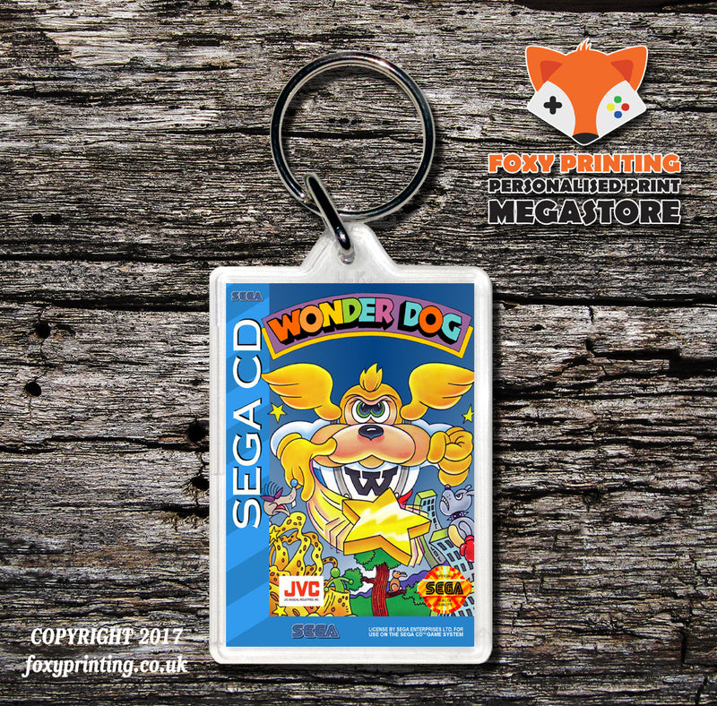 Wonderdog Game Inspired Retro Gaming Keyring