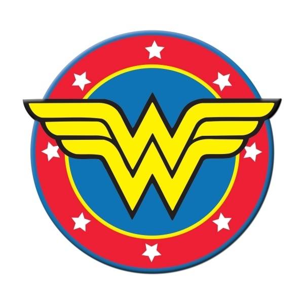 Wonder Woman Emblem Lego Display Case - Minifigure Display Background and Frames