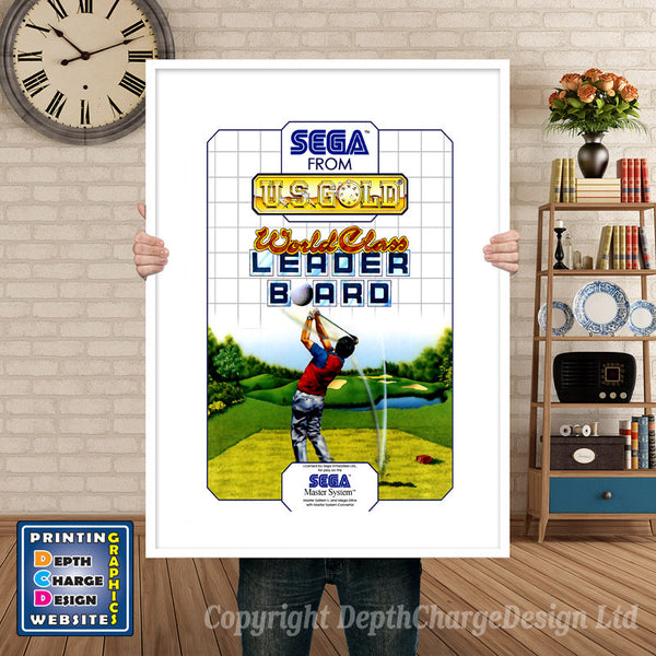 World Class Leaderboard Eu- Sega Mastersystem Inspired Retro Gaming Poster