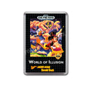 World Of Illusion Game Style Inspired Sega Megadrive Retro Video Gaming Magnet