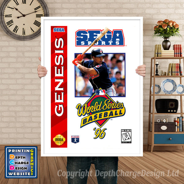 World Series Baseball 96 - Sega Megadrive Inspired Retro Gaming Poster