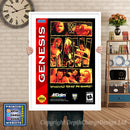 Wwf Raw - Sega Megadrive Inspired Retro Gaming Poster A4 A3 A2 Or A1