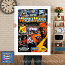 Wwf Super Wrestlemania - Sega Megadrive Inspired Retro Gaming Poster A4 A3 A2 Or A1