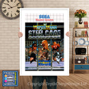 Wwf Wrestlemania Steel Cage Challenge 2- Sega Mastersystem Inspired Retro Gaming Poster A4 A3 A2 Or A1