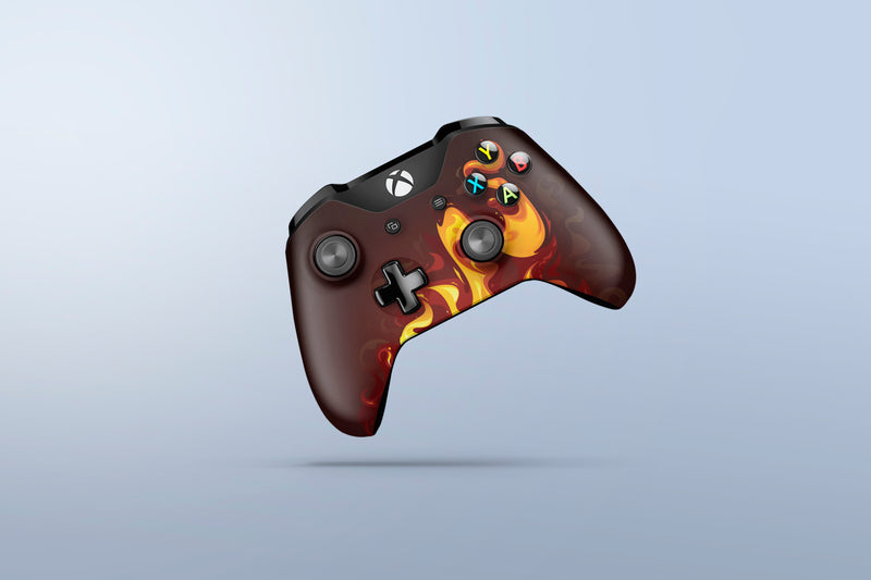 Xbox One Controller Sticker - Fire 2