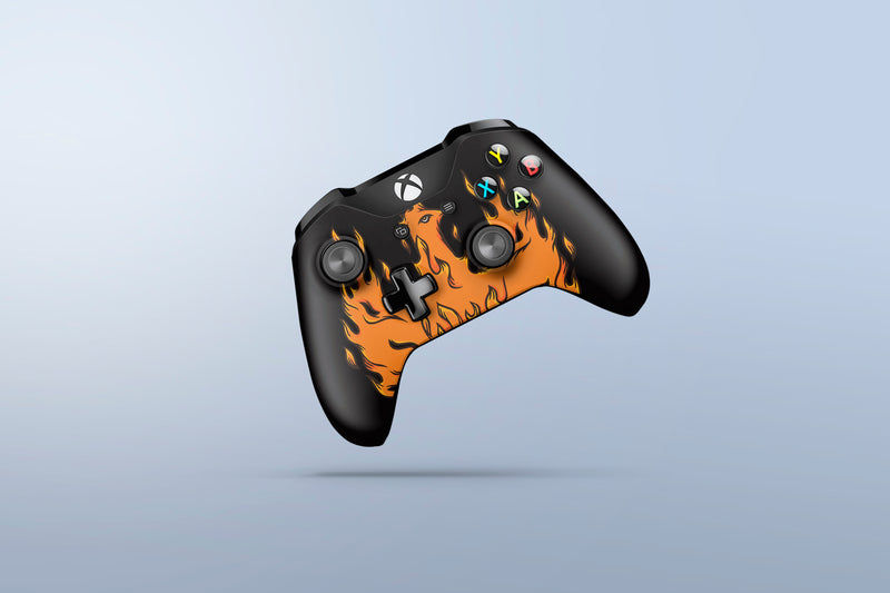 Xbox One Controller Sticker - Fire 3