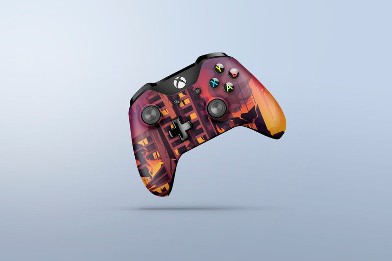 Xbox One Controller Sticker - Fire 5
