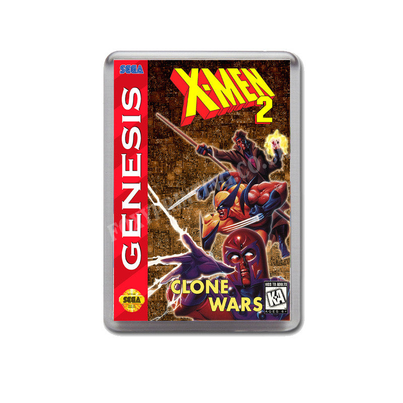 Xmen 2 Clonewars Game Style Inspired Sega Megadrive Retro Video Gaming Magnet