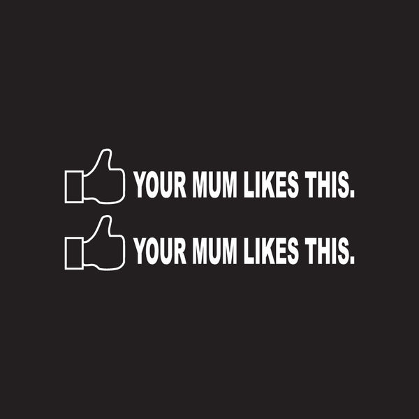 Your Mum Likes This Novelty Vinyl Car Sticker