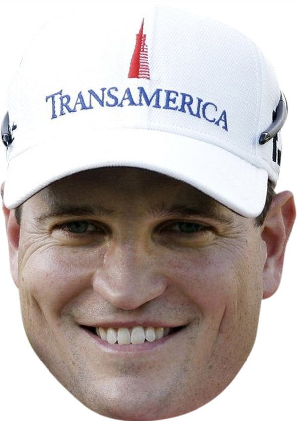 Zach Johnson GOLF 2018 Celebrity Face Mask Fancy Dress Cardboard Costume Mask