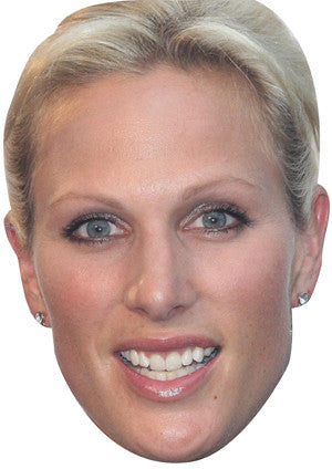Zara Philips Star Celebrity Face Mask Fancy Dress Cardboard Costume Mask