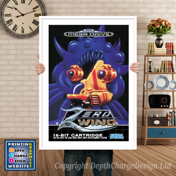 Zerowing Eu - Sega Megadrive Inspired Retro Gaming Poster