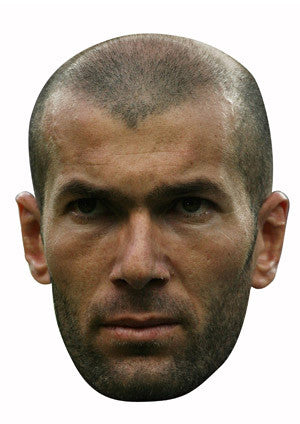 Zinedine Zidane Celebrity Face Mask Fancy Dress Cardboard Costume Mask